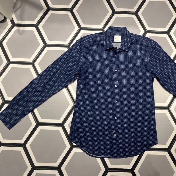 Paul Smith Navy Blue Men's Shirt - Picture 4 of 5